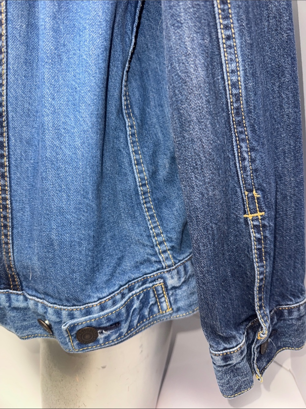 Levi's Patchwork Blue Denim Jacket with Red Tab